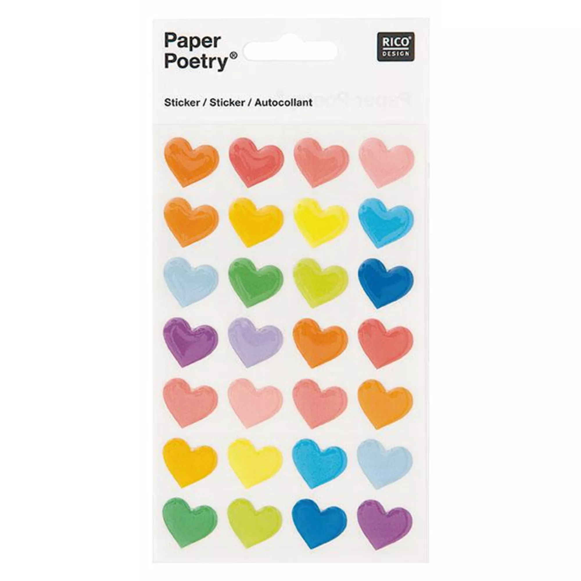 Rico Gelsticker Herzen, bunt