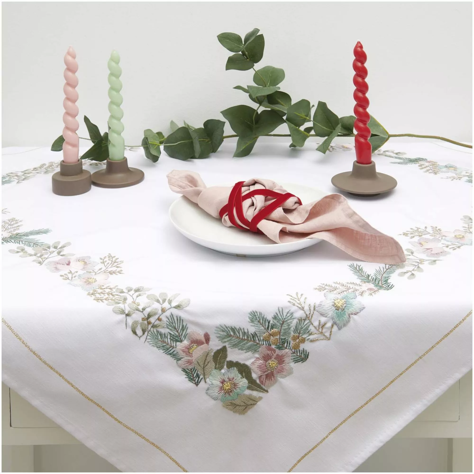 Rico Stickpackung Decke Christrosen