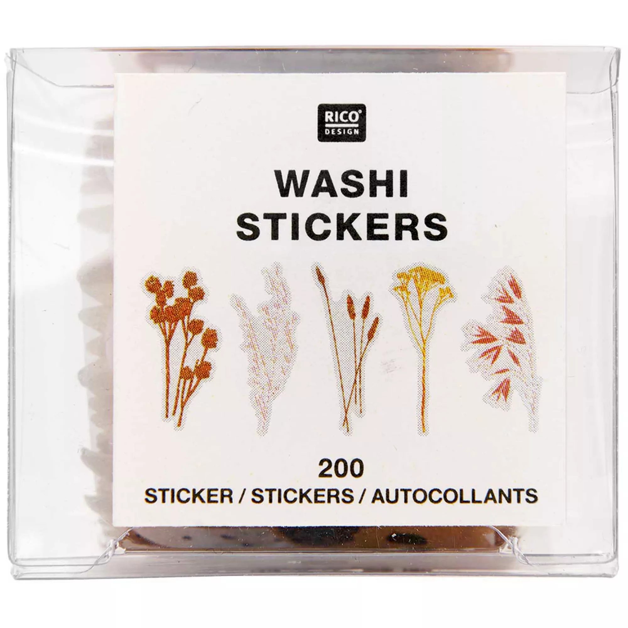 Rico Washi Sticker Transformation Trockenblumen
