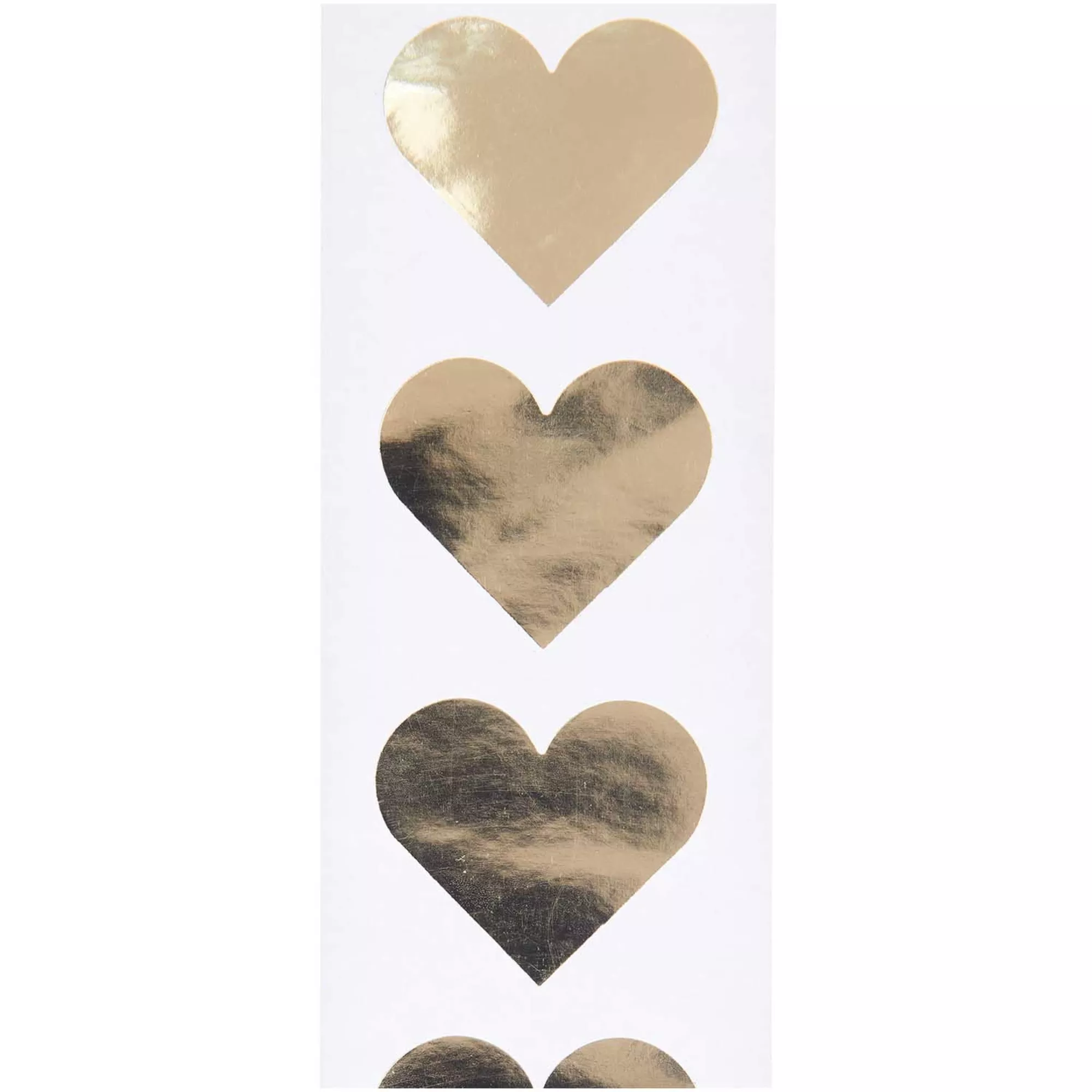 Rico Sticker Herzen, gold
