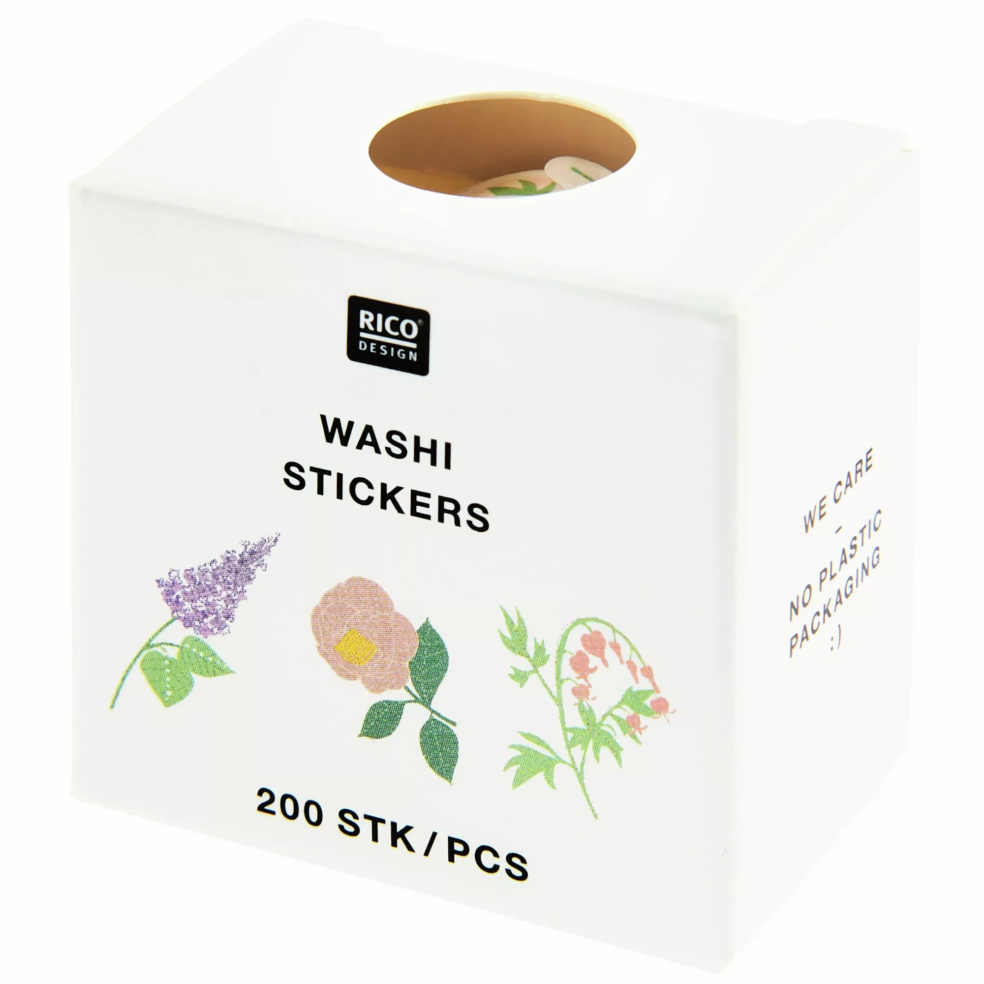 Rico Washi Sticker Blumen, Pastell FSC MIX