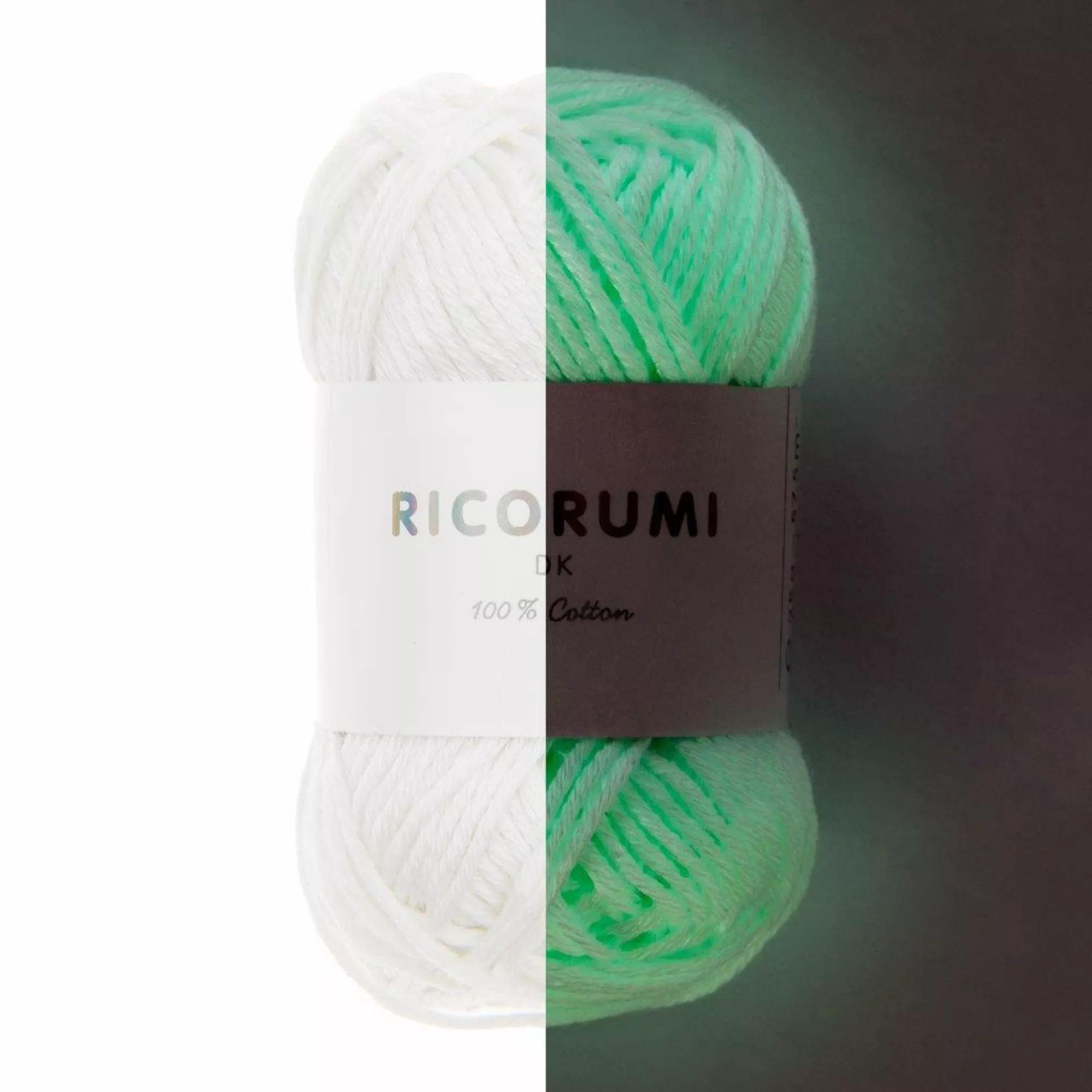 Rico Creative Ricorumi Glow In The Dark weiß