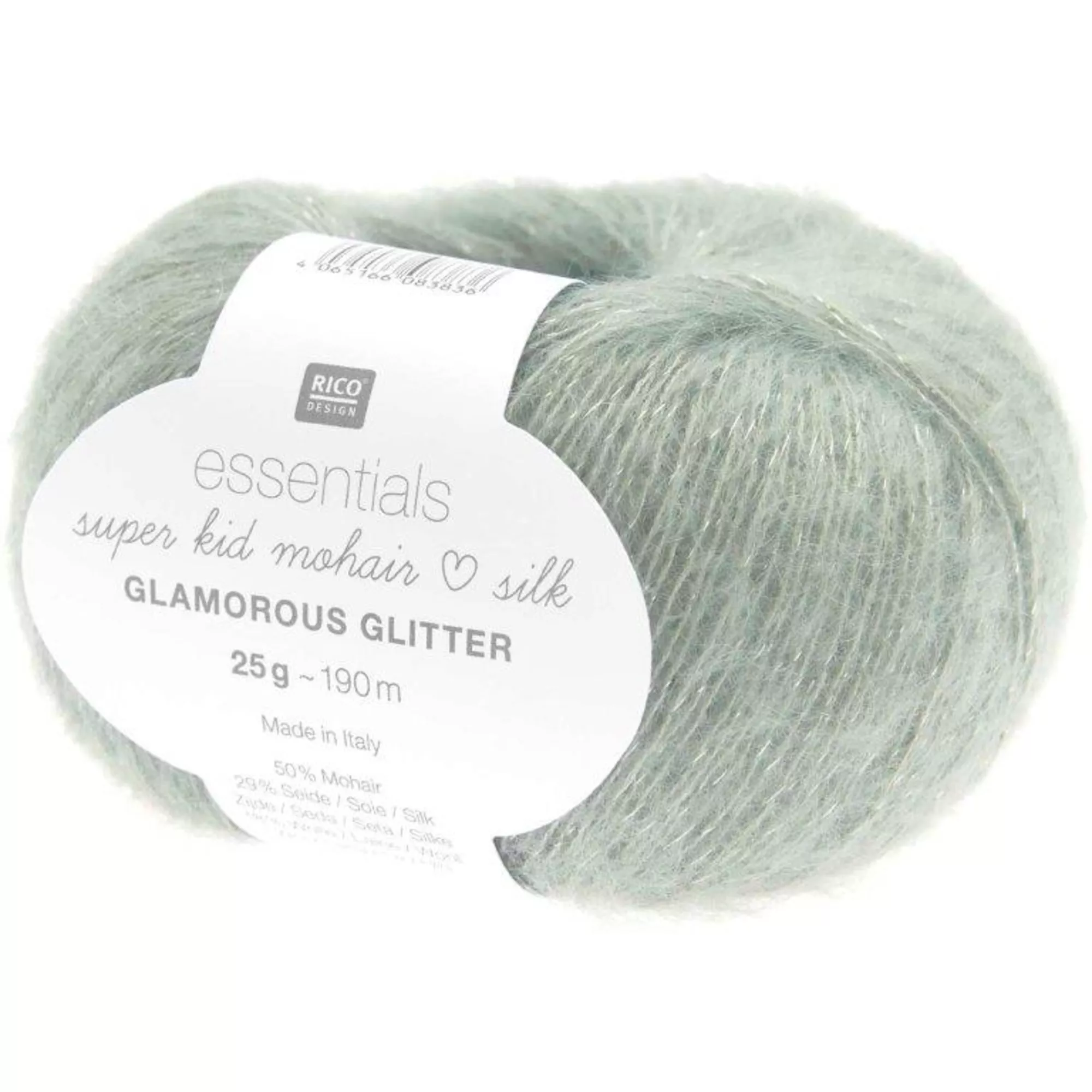 Rico Essentials Super Kid Mohair Loves Silk Glamorous Glitter efeu