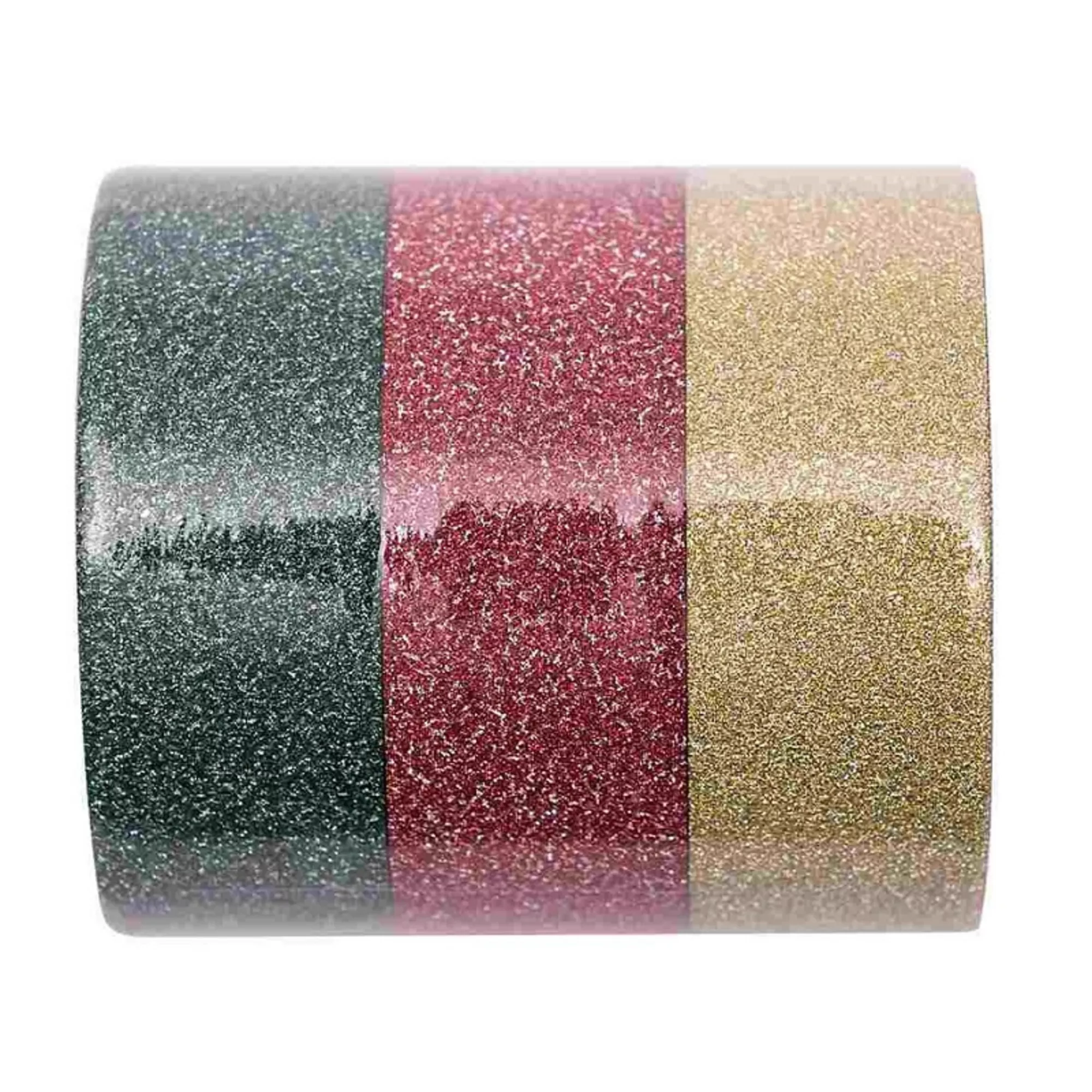 Rico Washi Tape Set Glitter, rot - grün
