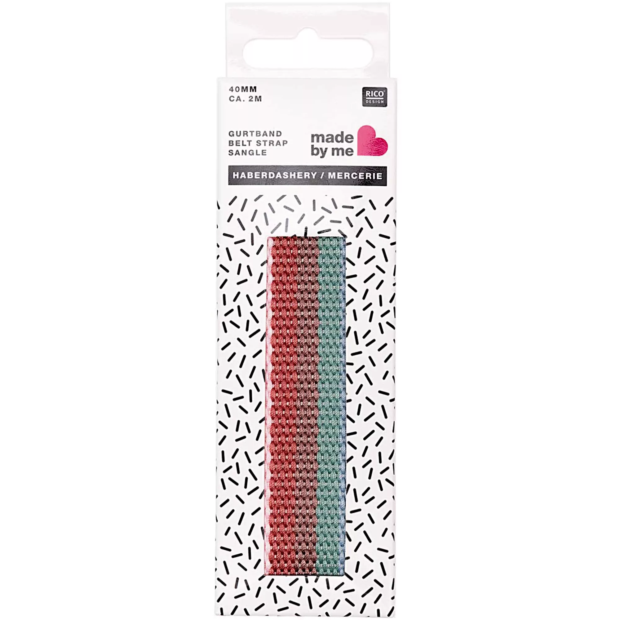 Rico Gurtband gestreift, rauchgrau