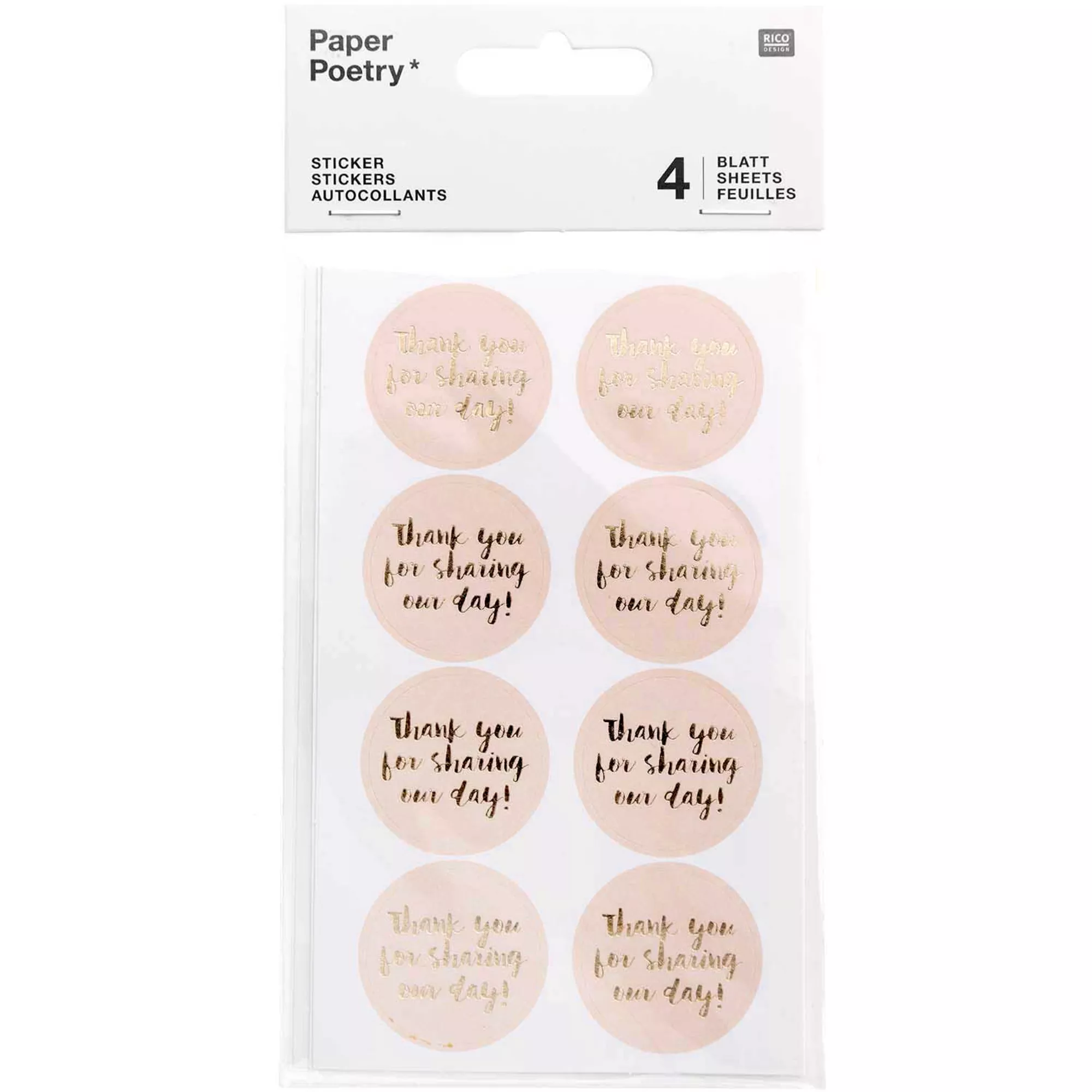 Rico Sticker, our day, puder