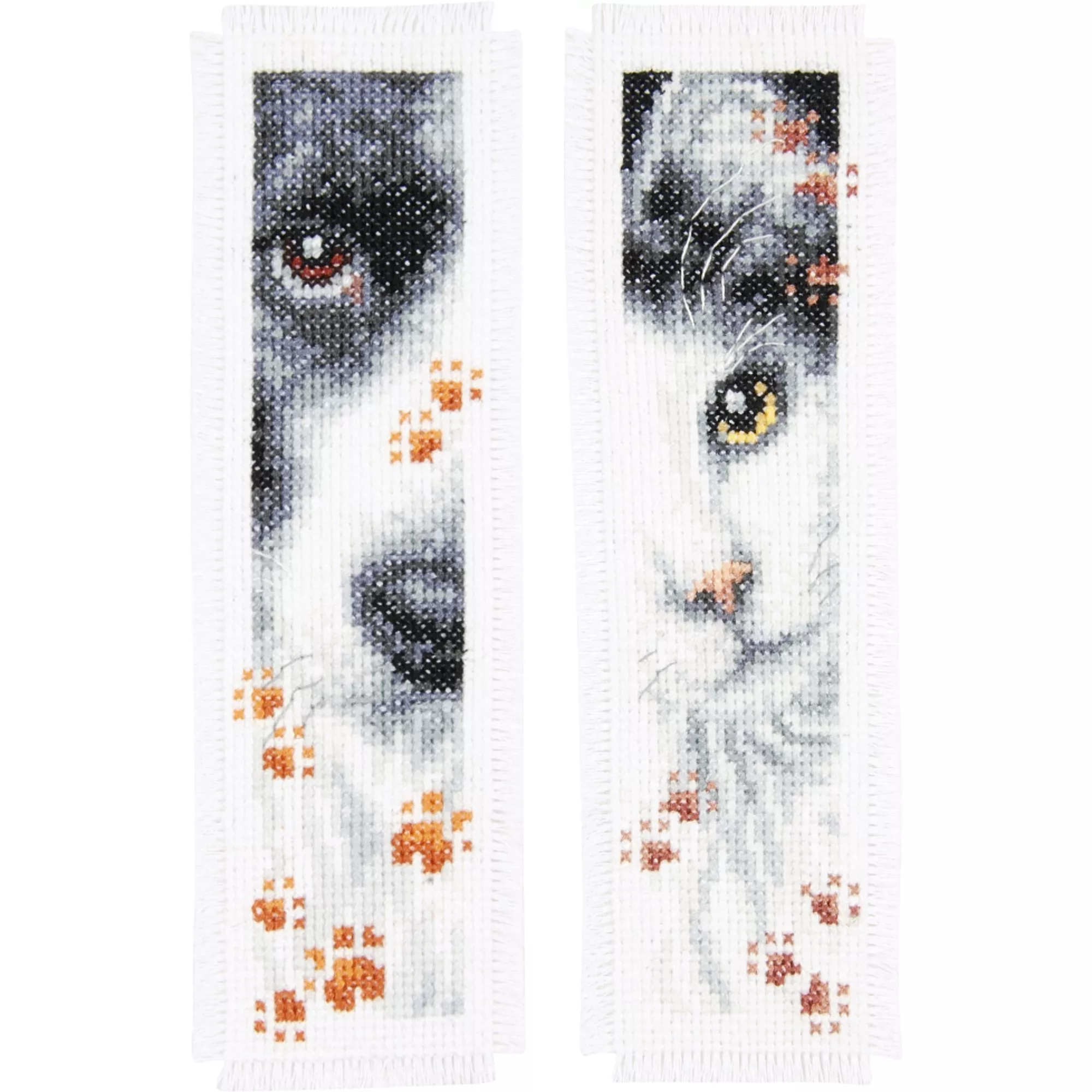 Vervaco Lesezeichen, Hund und Katze
