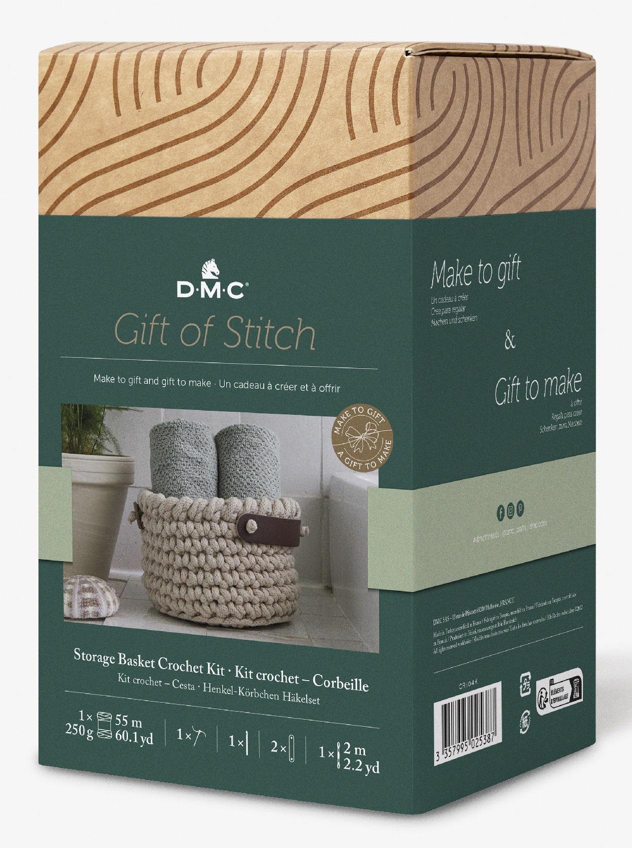 DMC Gift of Stitch Häkel-Set Aufbewahrungskorb