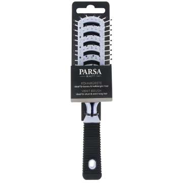 PARSA Essentials Haarbürste Luftschlitz mit Kunststoffpins, mehrfarbig