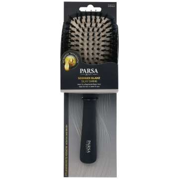 PARSA Keratin Care & Shine Haarbürste Paddle, schwarz