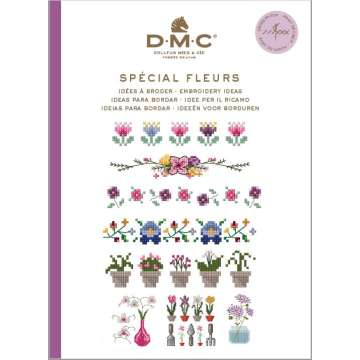DMC Buch Kreuzstich-Motiv Blumen