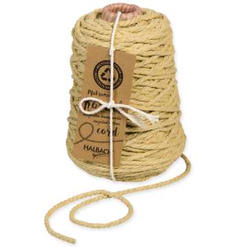 Halbach Kordel aus recycelter Baumwolle, straw