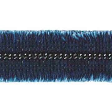 Galon effranger avec chaîne, jeans-bleu foncé
