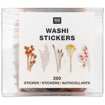 Rico Washi Sticker Transformation Trockenblumen