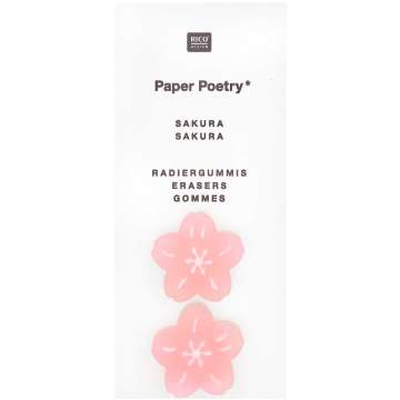 Rico Radiergummis Sakura Sakura, 25 x 7 mm, rosa