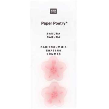 Rico Radiergummis Sakura Sakura, 25 x 7 mm, transparent