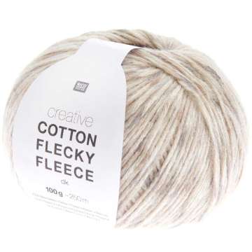 Rico Creative Cotton Flecky Fleece, earthy
