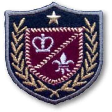 Applikation Wappen Krone