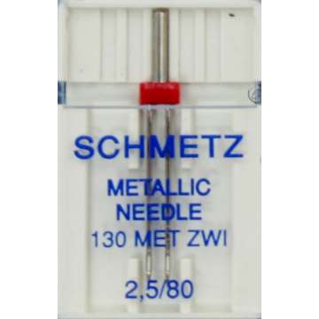 Schmetz Nähmaschinennadel Zwilling Metallic 2.5 mm