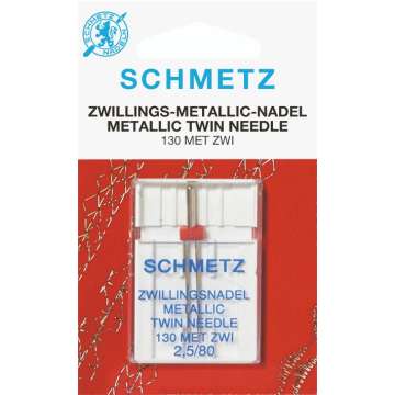 Schmetz Nähmaschinennadel Zwilling Metallic 2.5 mm