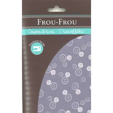 Frou-Frou Stoff, I love couture, grau