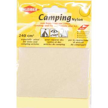 Kleiber Camping Nylon-Flicken selbstklebend, hellgrau