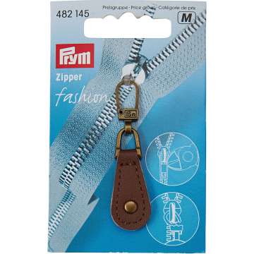 Prym Fashion-Zipper Leder, braun