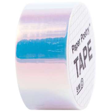 Rico Washi Tape Mirror Rainbow, weiss