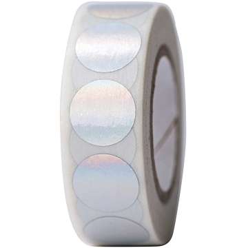 Rico Washi Tape Punkte irisierend Hot Foil, silber