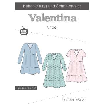 Fadenkäfer Papierschnittmuster Kleid Valentina