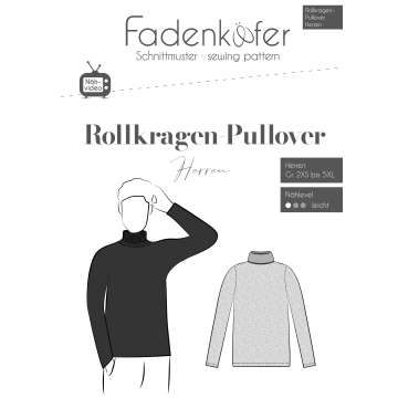 Fadenkäfer Papierschnittmuster Rollkragen-Pullover
