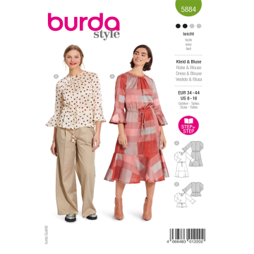 Burda Schnittmuster, Bluse & Kleid