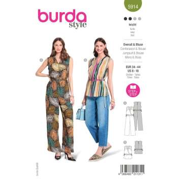 Burda Schnittmuster, Overall & Bluse