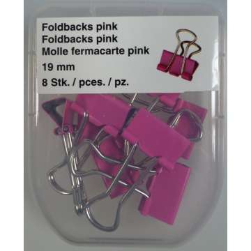 Foldback Klammer, pink