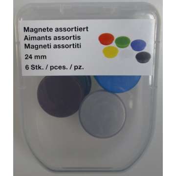 Magnete 24mm assortiert 6 Stück