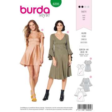 Burda Schnittmuster, Kleid
