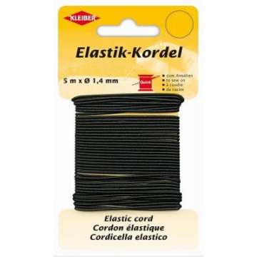 Kleiber Elastic-Kordel, schwarz