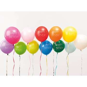 Rico Ballons, Happy Birthday bedruckt