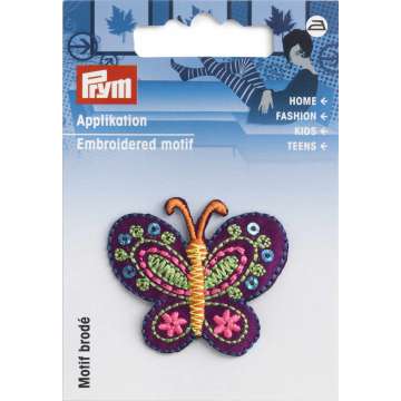 Prym Applikation Schmetterling, violett & bunt
