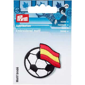 Prym Applikation Fussball Spanien Fahne