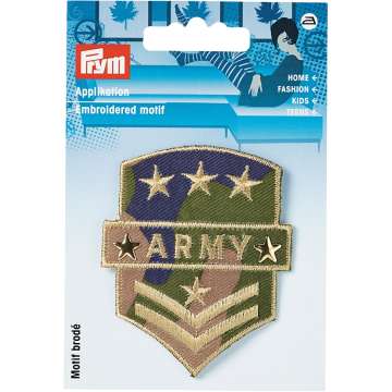 Prym Applikation Military Army Wappen, khaki