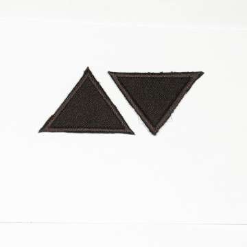 Edelweiss Applikation Dreiecke, schwarz