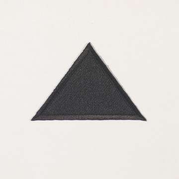 Edelweiss Applikation Dreiecke, schwarz