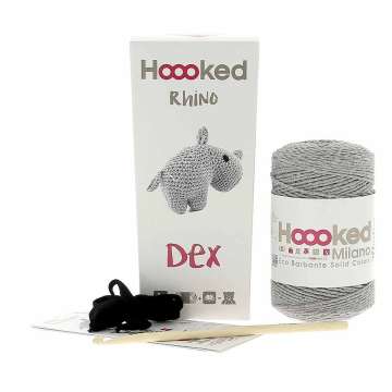 Hoooked DIY Häkel-Set Milano Eco Barbante Rhino Dex