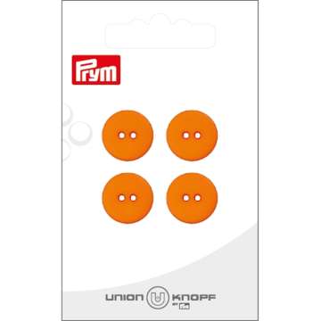 Union Knopf Poly-Knopf 2-Loch, orange