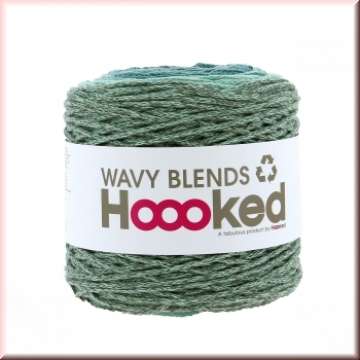 Hoooked Wavy Blends, Emerald Herb