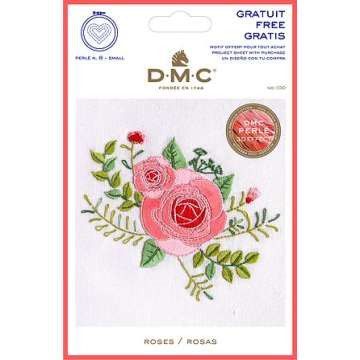 DMC Stickanleitung Rose