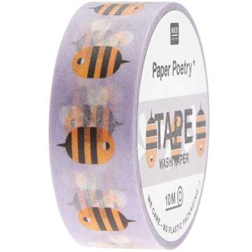 Rico Washi Tape Just Bees + Fruits + Flowers, Bienen