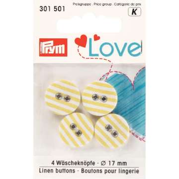 Prym Love Wäscheknopf, gelb