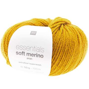 Rico Essentials Soft Merino Aran, senf